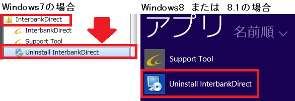 アンインストール