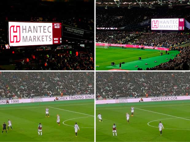 Hantec Markets広告(ロンドンオリンピックスタジアム)